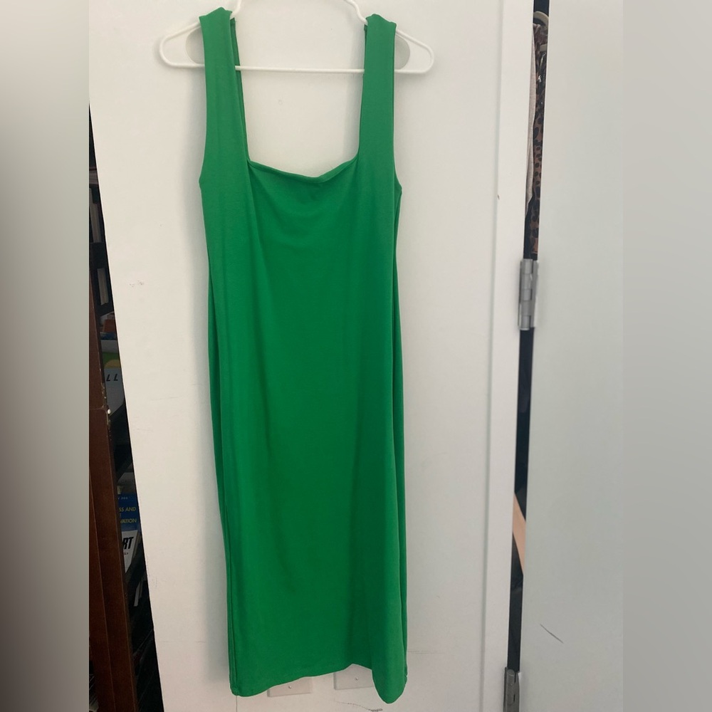 Zara Asymmetrical Green Dress